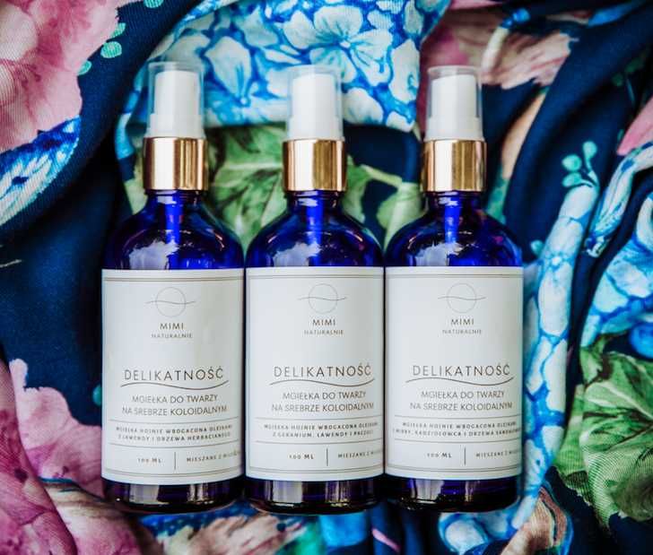 Mgiełka na srebrze koloidalnym DELIKATNOŚĆ /olejki: geranium + paczula