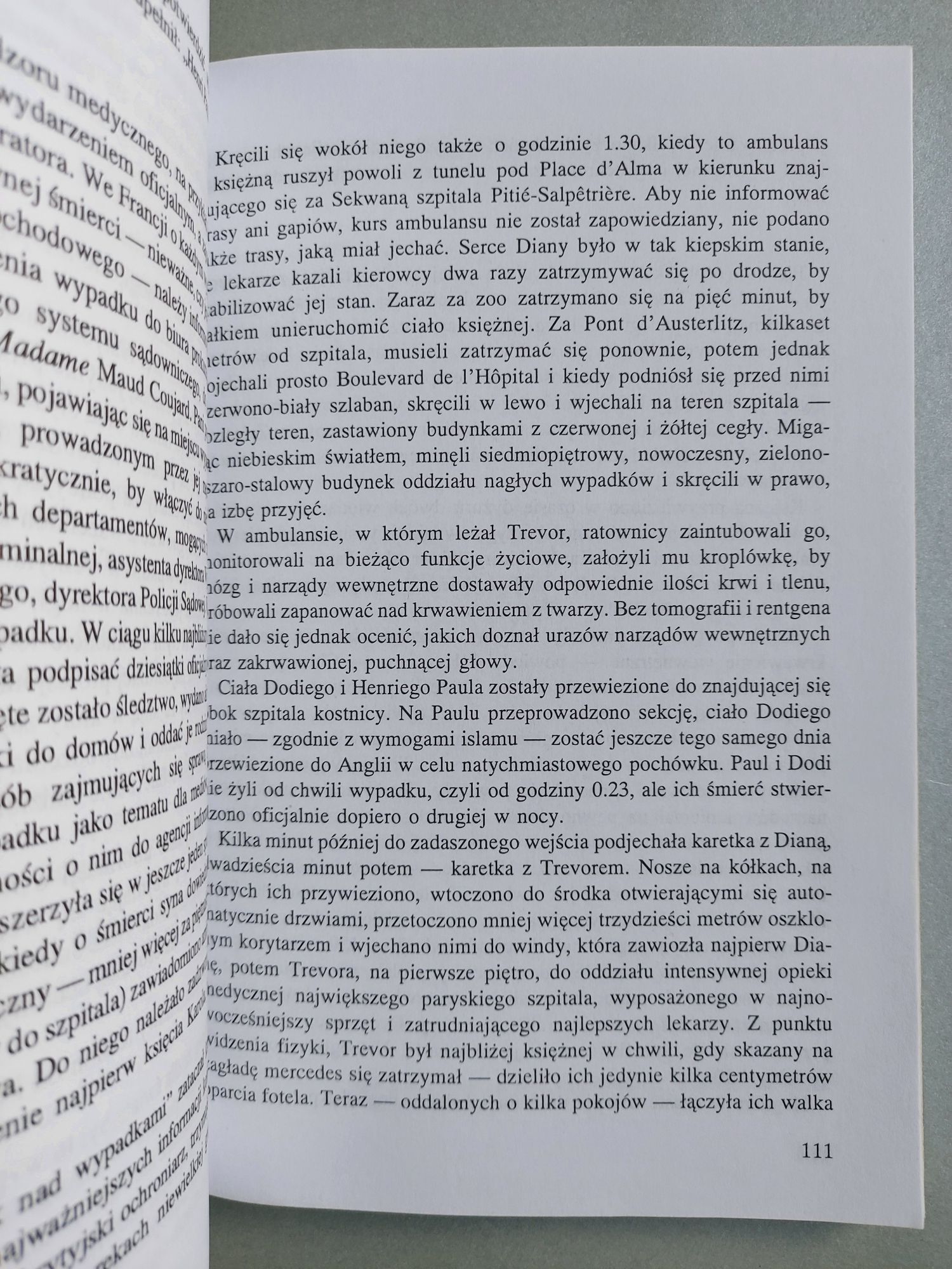 Opowieść ochroniarza - Diana, wypadek i ten jedyny, który przeżył