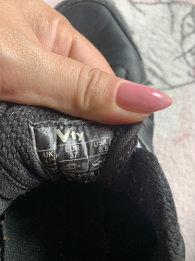 Buty dziewczęce 37 ccc czarne adidasy
