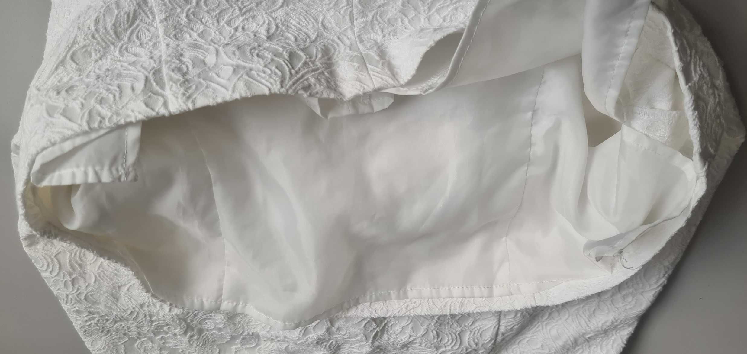 H&M biała elegancka sukienka roz 40
