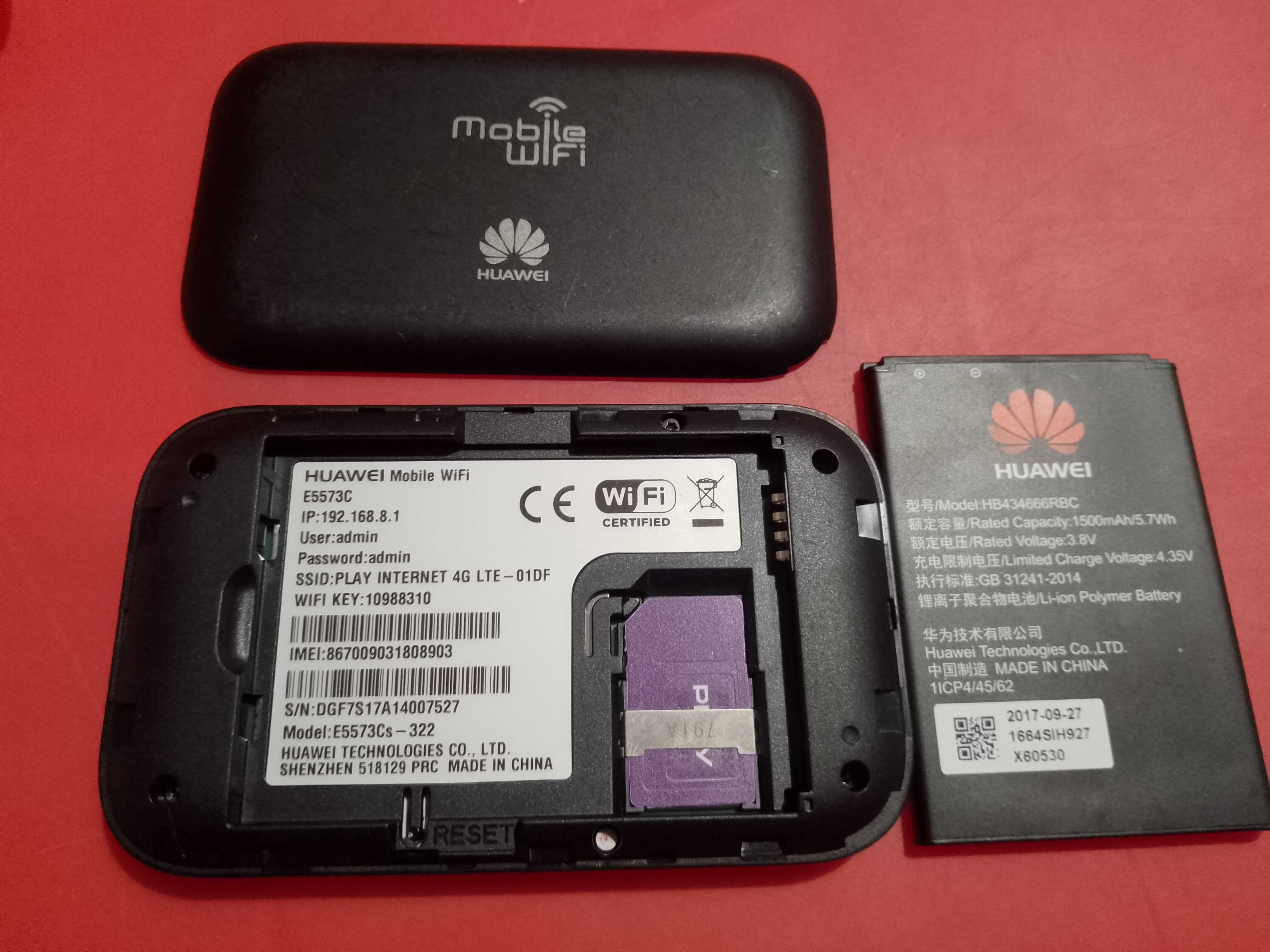 Huawei przenośny router 4G LTE na kartę Play Plus T-mobile Orange NJU