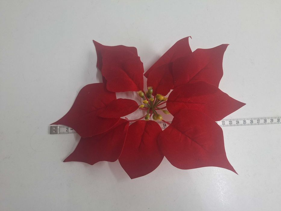 Gwiazda betlejemska  duża 24 cm ZAMSZ