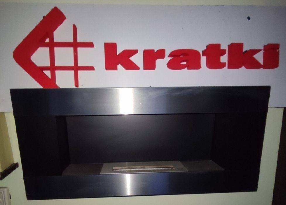 Biokominek NOWY do zabudowy  40x90 KRATKI