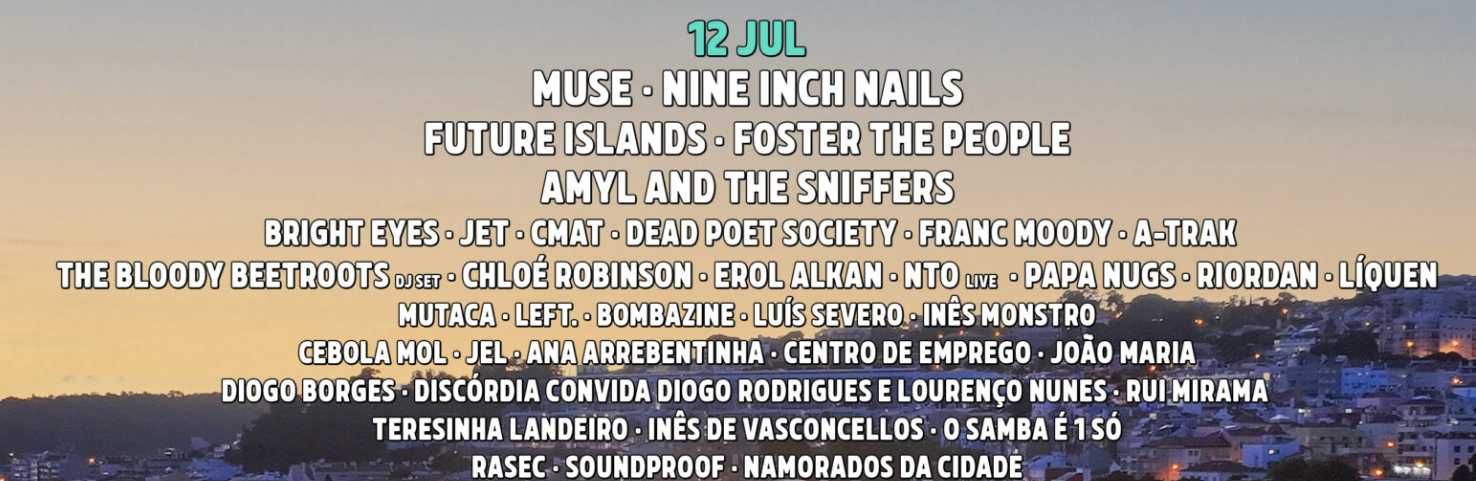 Vendo 2 bilhetes NOS Alive - 12 Julho