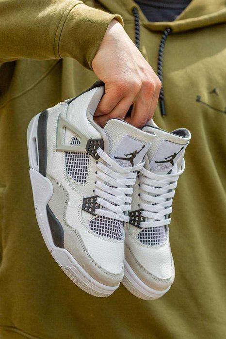 Кросівки Air Jordan Retro 4 Military 36-45 (Оплата при отриманні)