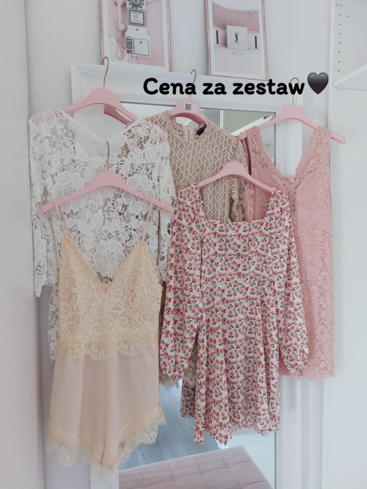 Zestaw sukienek!5x sukienka kombinezon Missguided Shein butik S-36