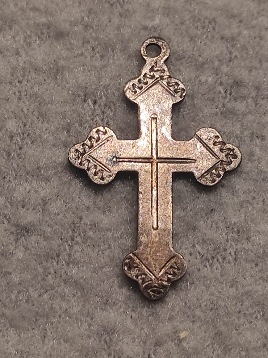 Krzyż prawosławny, Rosja Carska, srebro próby 84.