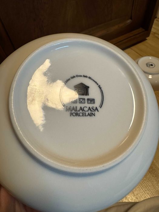 Zestaw 4 porcelanowych misek MALACASA klasyka funkcjonalność 500ml