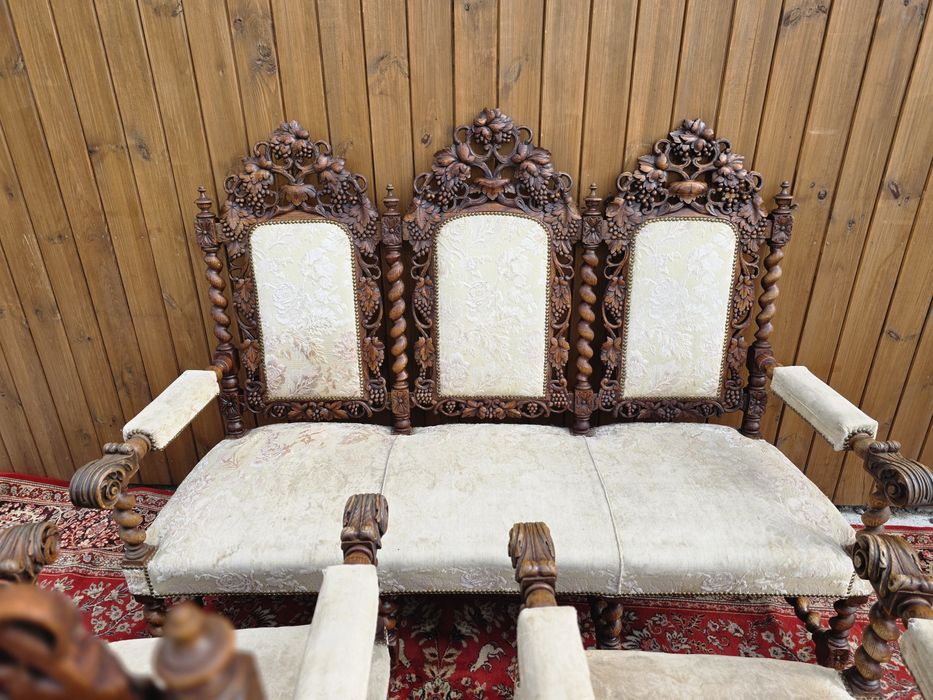Wypoczynek barok renesans rzeźbiony sofa + trony #2011 Stylowy Węgrów