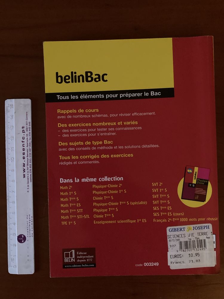Livro BelinBac français