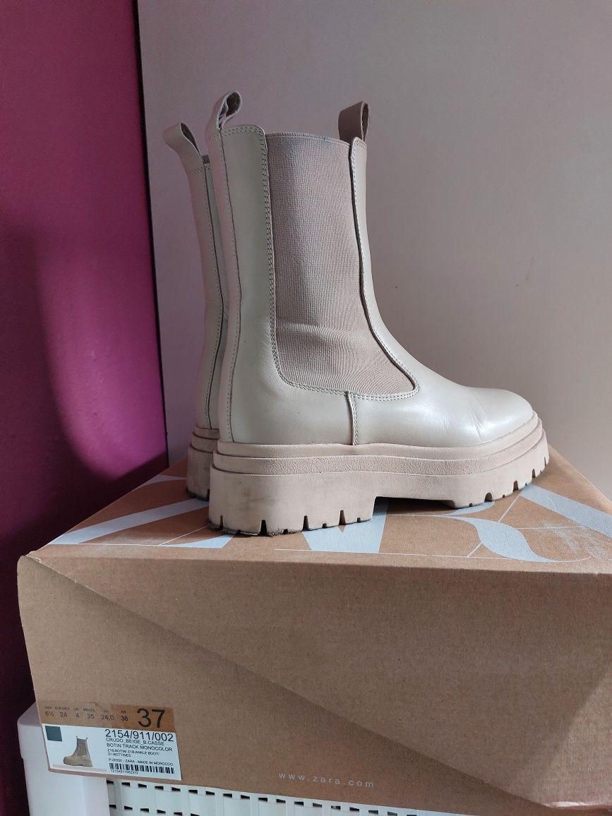 Buty skóra naturalna ZARA
