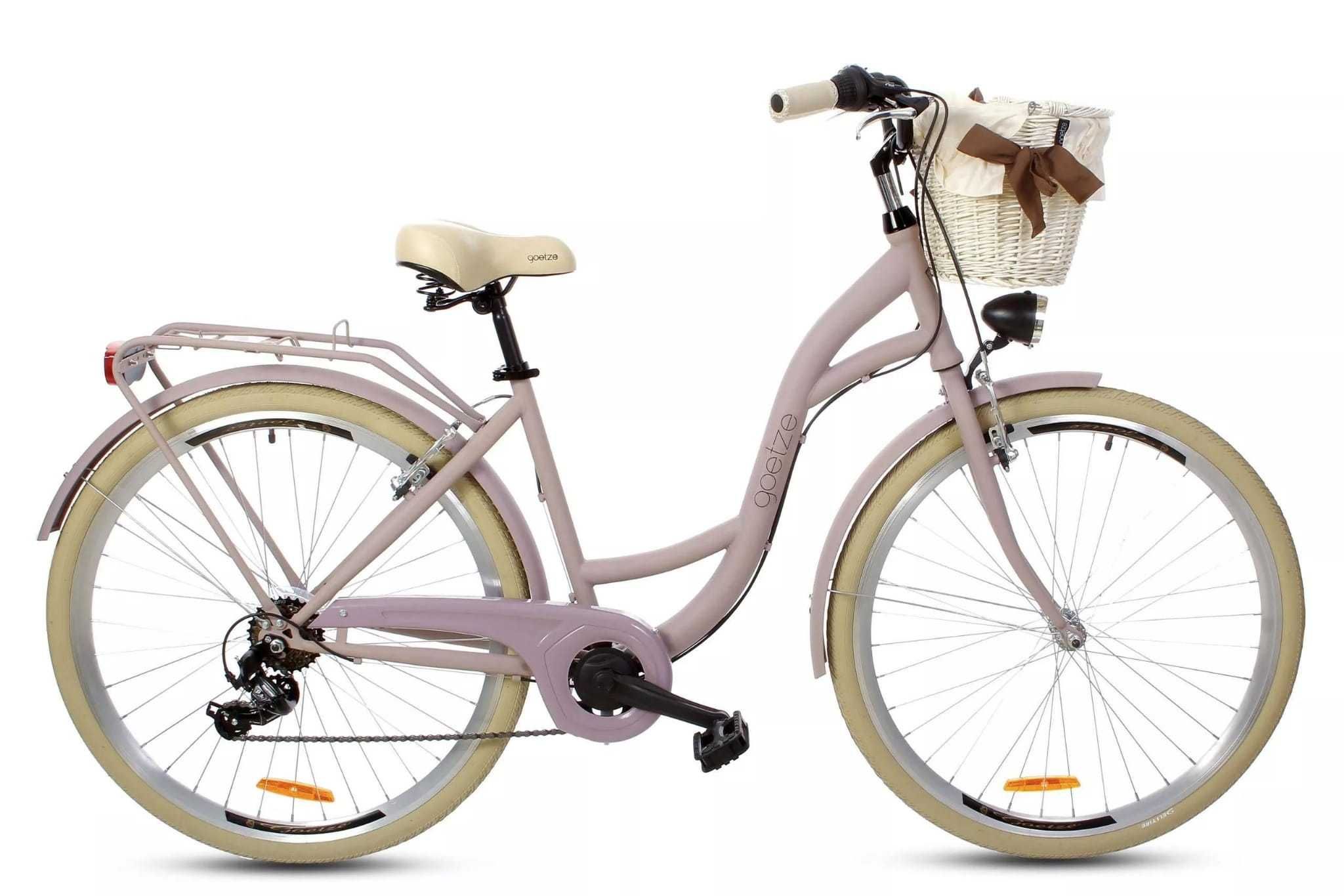 Nowy rower (MIEJSKI/DAMSKI) Goetze Mood 6/7 biegów róż, lila krem mat