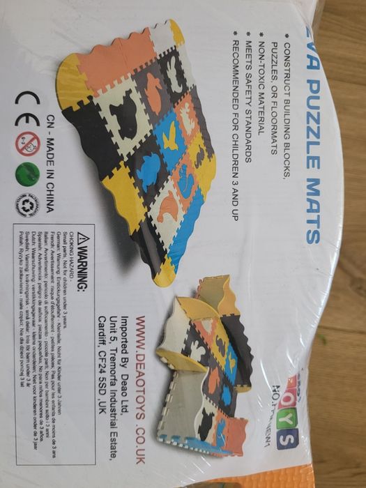 Mata piankowa dla dzieci, puzzle, kojec