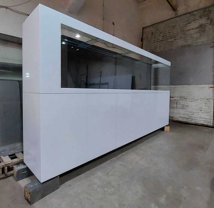 Akwarium morskie zestaw akwarystyczny Sea Garden 320x60x60 biały