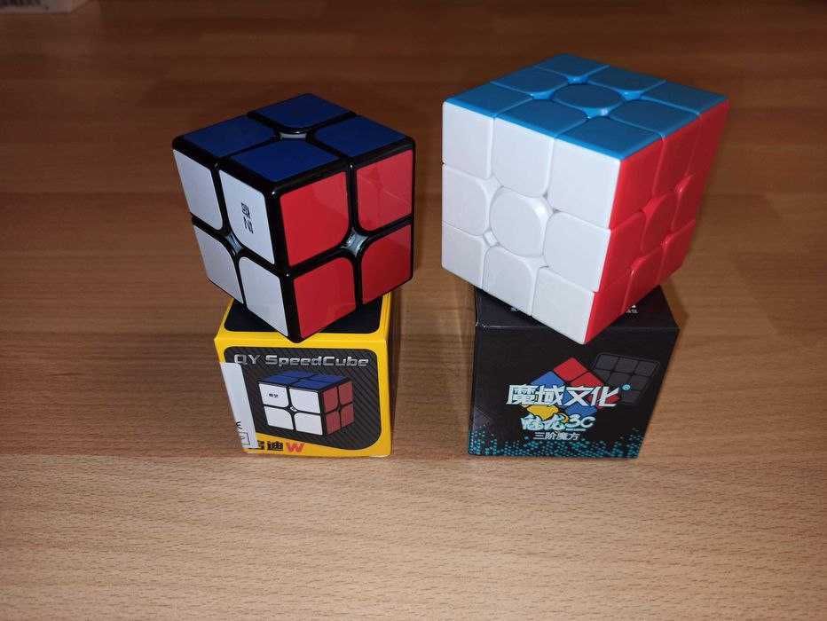 Головоломка магический кубик MoYu MeiLong 3C 3x3 и QiYi QiDi 2x2