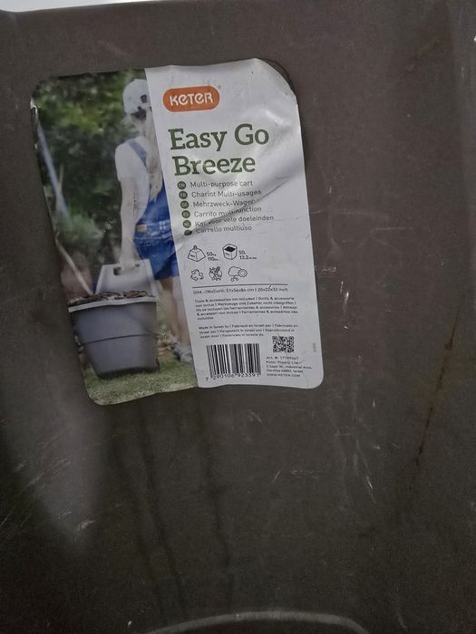 Taczka ogrodowa szara 50l.