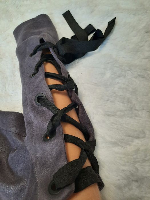 Замшеве жіноче плаття