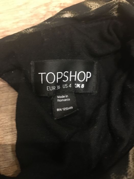 Czarna tunika Topshop r.36
