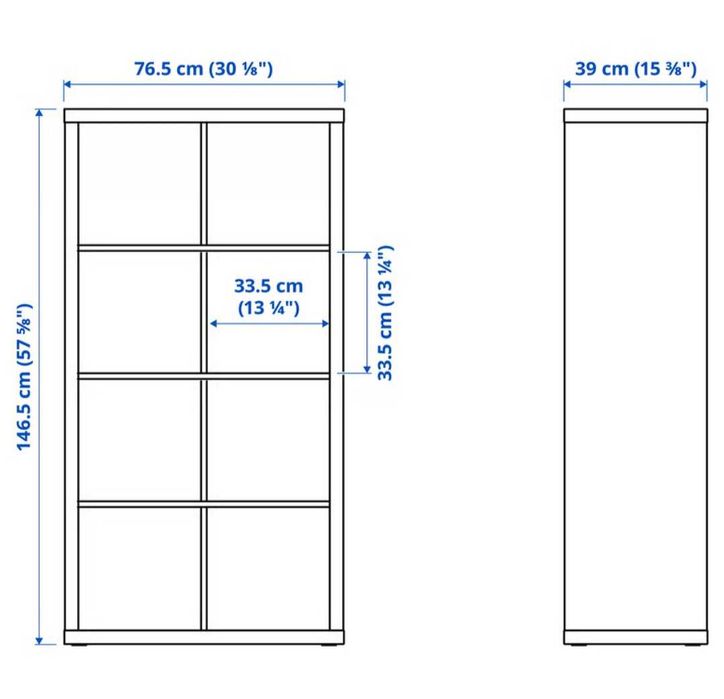Prateleira / estante modelo Kallax
