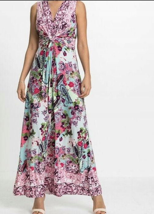 Sukienka maxi bonprix rozmiar 48/50