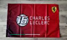 F1 - Flaga Scuderia Ferrari Charles Leclerc Formuła 1 60x90 cm