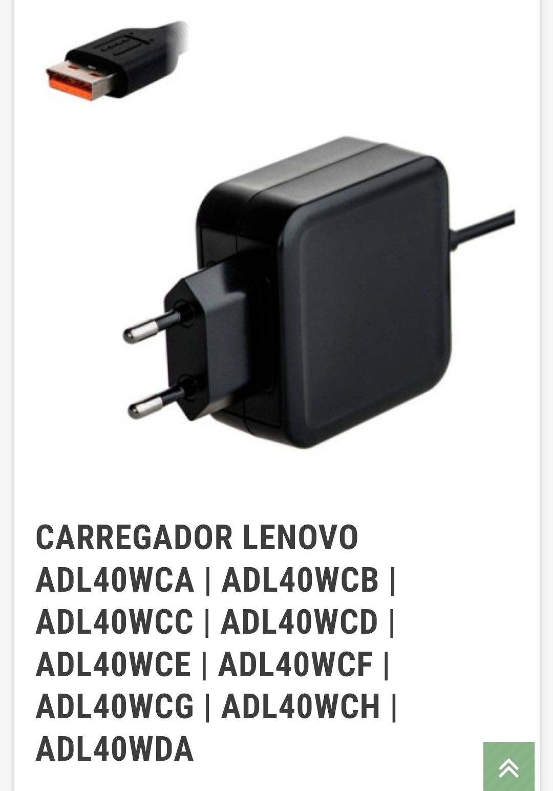 Carregador LENOVO