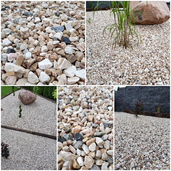 Kamień ozdobny OTOCZAK 16-32 kolorowy ŻWIR płukany GRYS transport