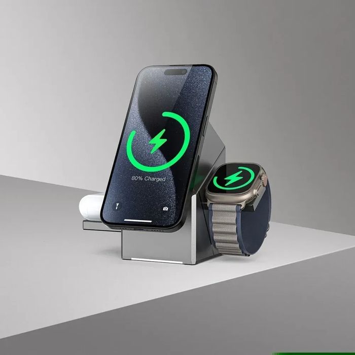 Бездротовий ЗП Proove Iron Hide 3 in 1 Qi2 зарядка