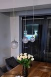 Lampa wiszaca z kryształkami