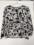 Szara - czarna bluza H&M długi rękaw M
