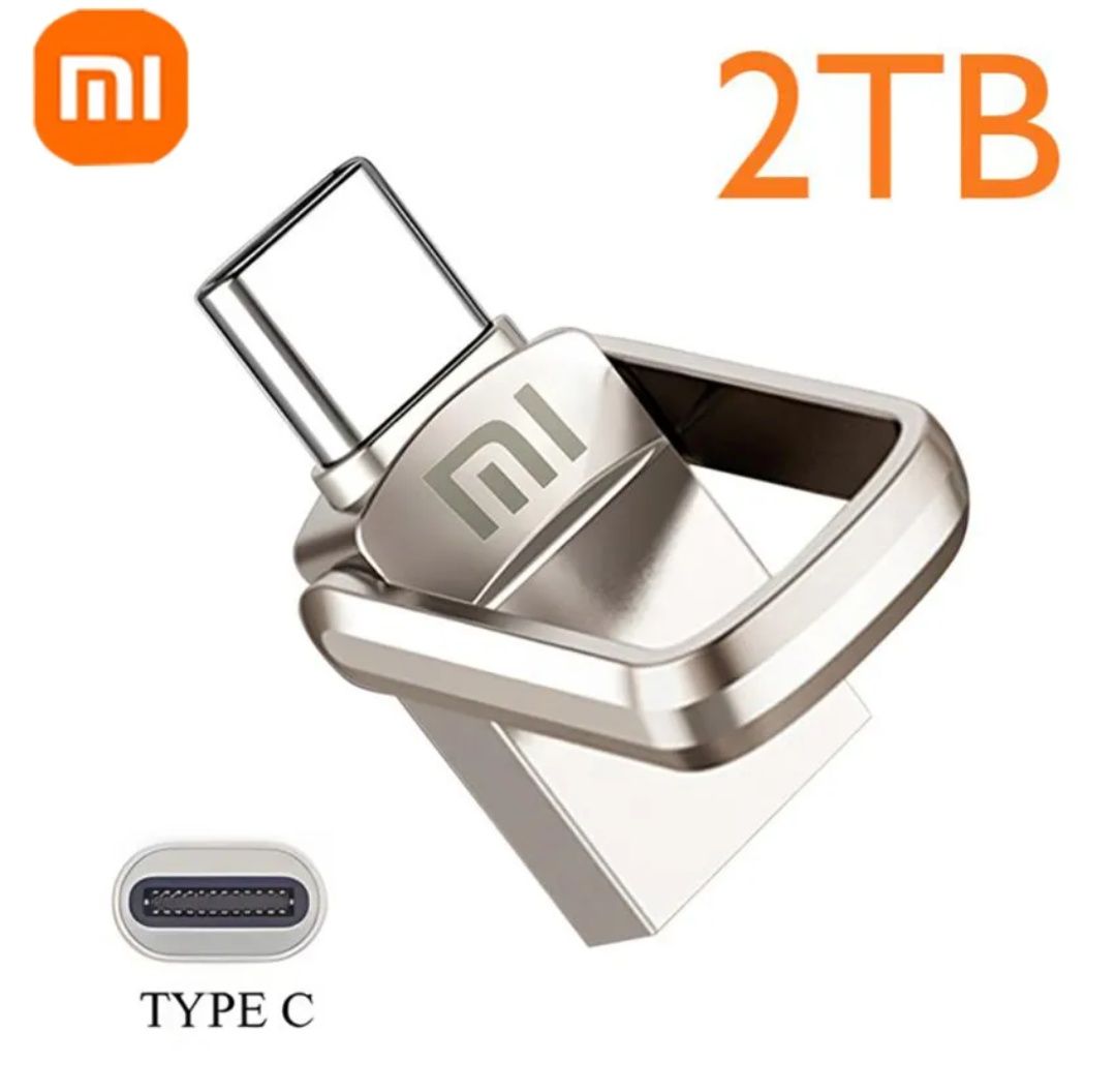 2 в 1 USB TYPC 3.1 накопичувач XIAOMI U диск флешка 2 TB OTG USB