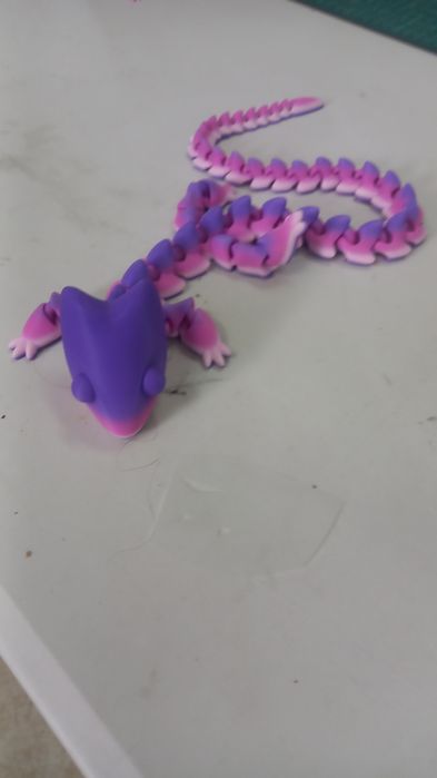 Impressao 3d dragão articulado