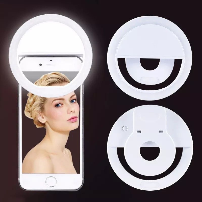 Anel led luminoso para selfies