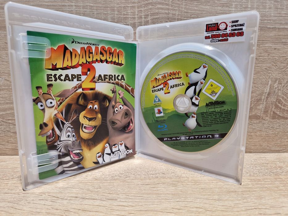 Gra ps3 madagascar 2 escape africa oryginalna przygodowa