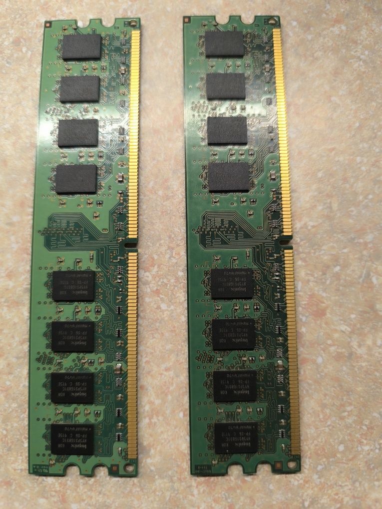 Hynix Ram 2GB 2Rx8 PC2 6400U-12 DDR2 2x2GB = 4GB