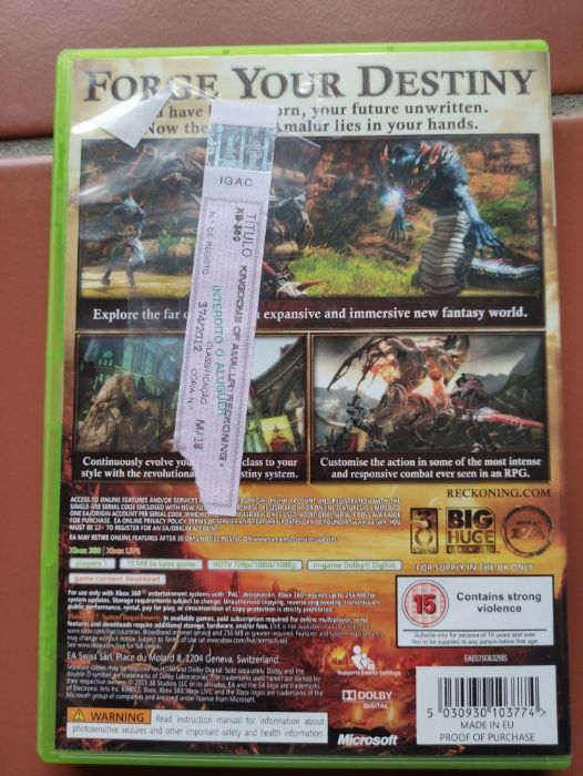 Jogo Kingdoms of Amalur Xbox 360