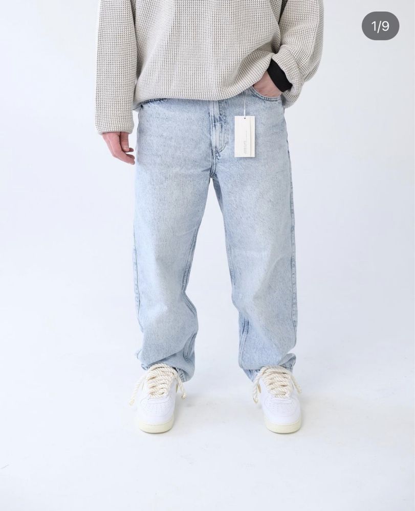 Мужские широкие джинсы Bershka super baggy/skater/loose fit zara