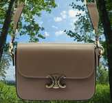 Torebka damska skórzana taupe wzór Celine