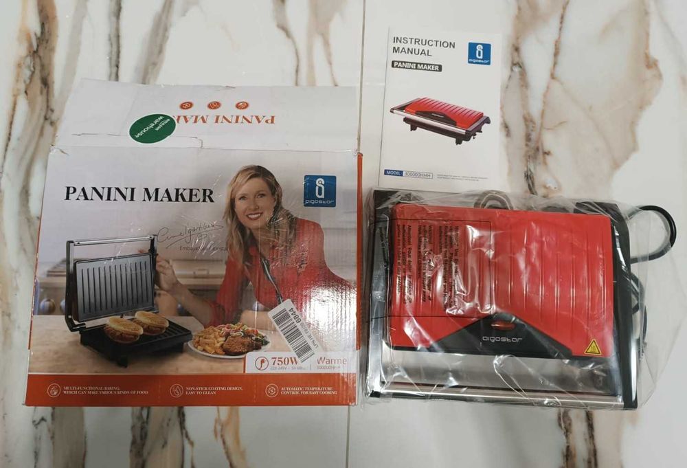 NOWY Opiekacz Panini/Grill elektryczny, 750 W