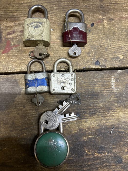 Stare kłódki Milwaukee Delta Western Rust Duplo