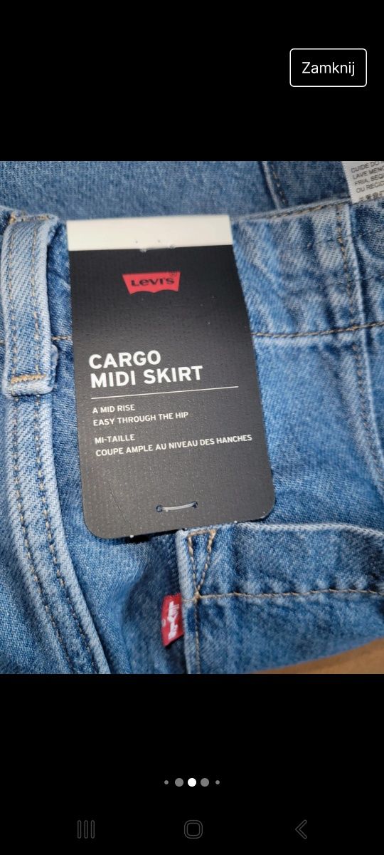 Spódnica typu cargo, levi's r.30