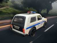 Metalowy Samochodzik 1:32 Lada Niva policyjna Niwa WAZ2120 Vaz2120