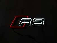 Napis Neon Led Logo Audi RS Prezent Gadżet Dekoracja