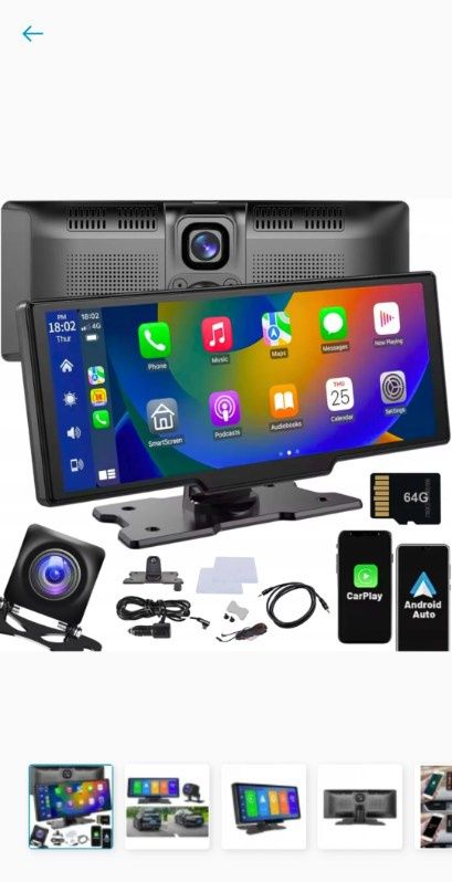 Radio stacja multimedialna odtwarzacz wideorejestrator monitor android