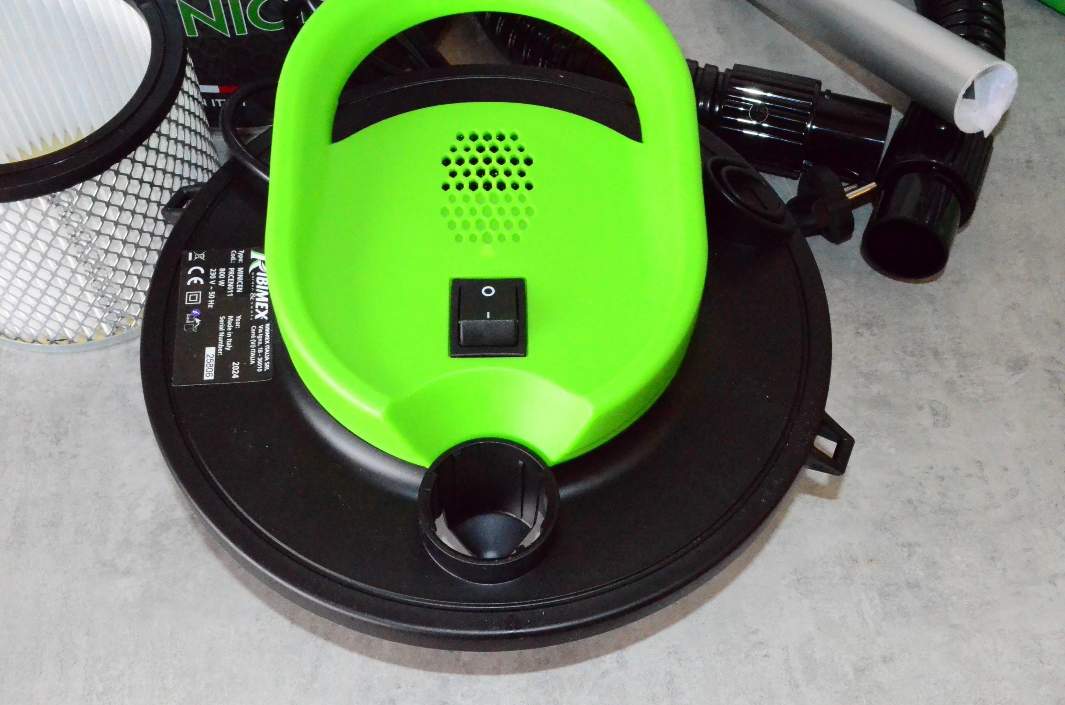 Odkurzacz do popiołu 10L 800W Ribimex Minicen z filtrem HEPA