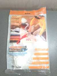 Вакуумный пакет с клапаном для упаковки и хранения вещей 70*100