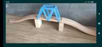 Kolejka drewniana niebieski most Ikea Brio Playtive