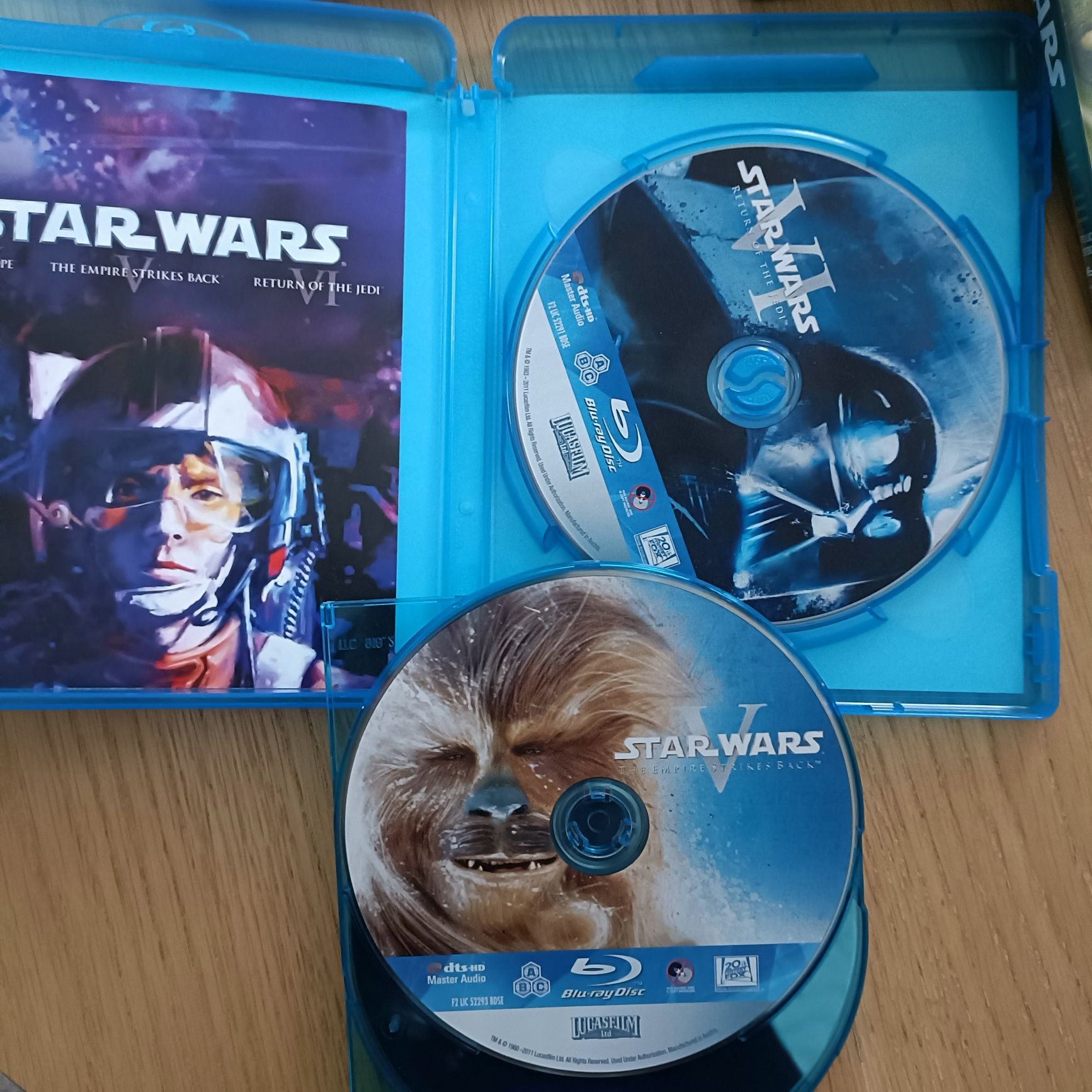 Gwiezdne Wojny Star Wars trylogia blu-ray PL