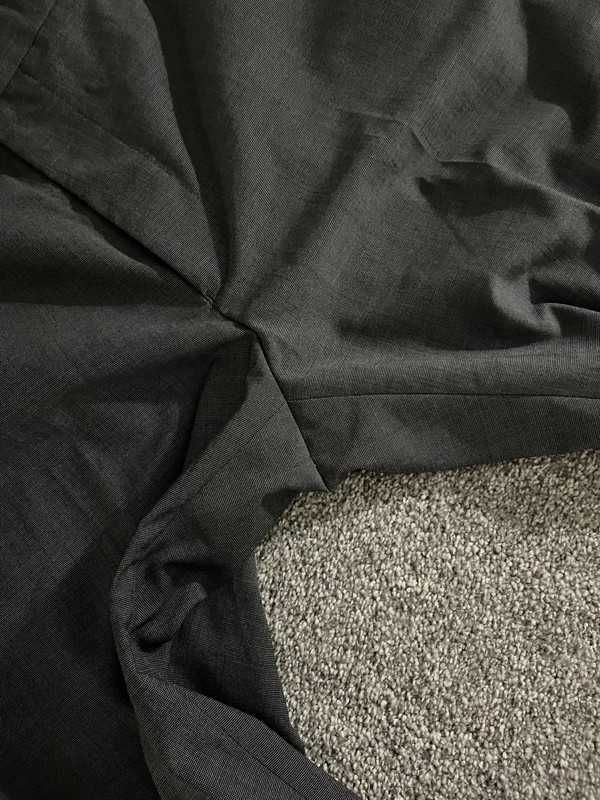 Męskie spodnie garniturowe H&M 54 szare regular fit