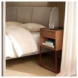 Ikea VIKHAMMER stolik nocny okleina orzechowa 40x39 cm 005.966.65 NOWY